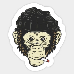 chimp Sticker